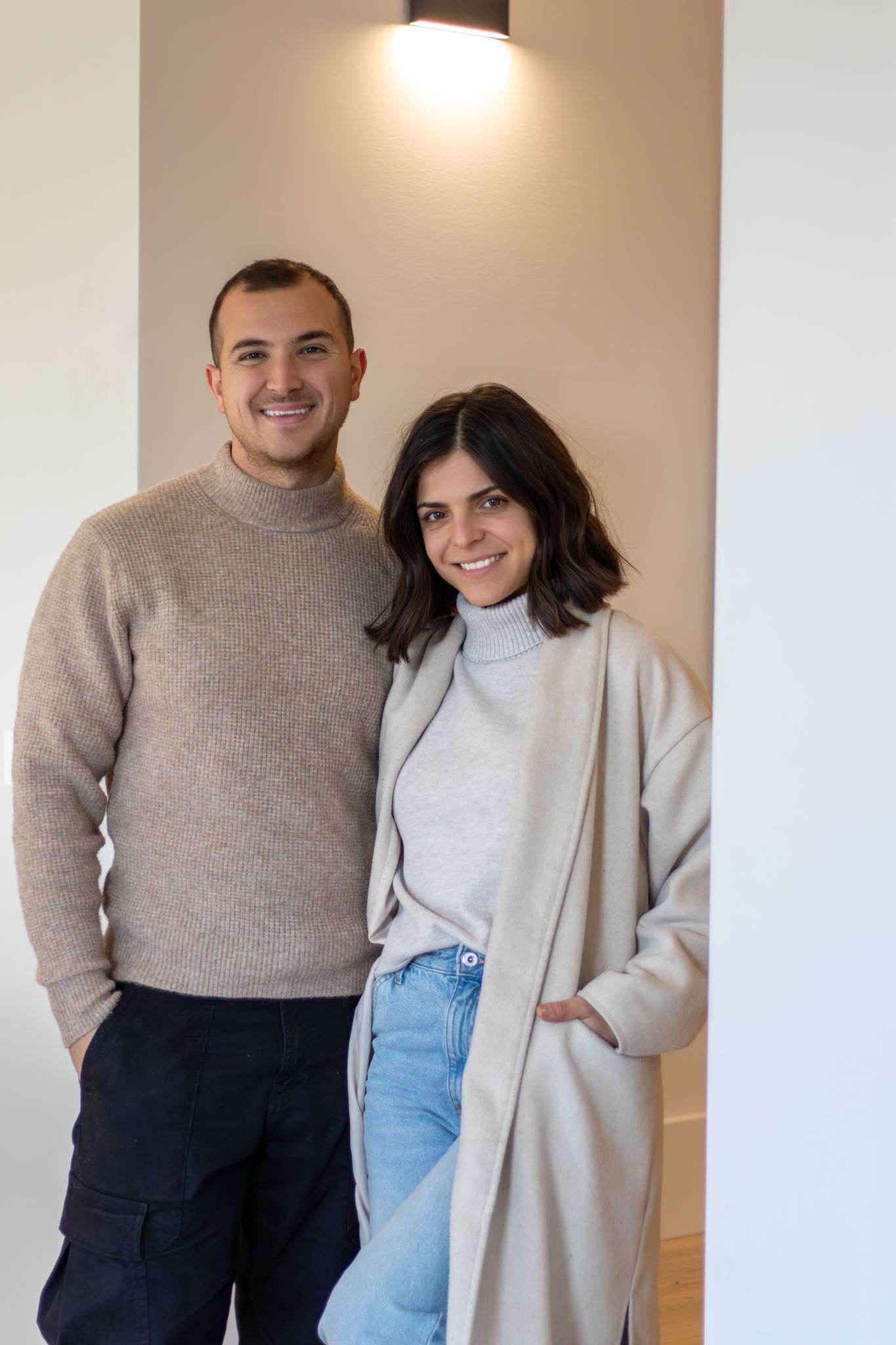 Steph and Gian from The Block: Week Three Winning Room