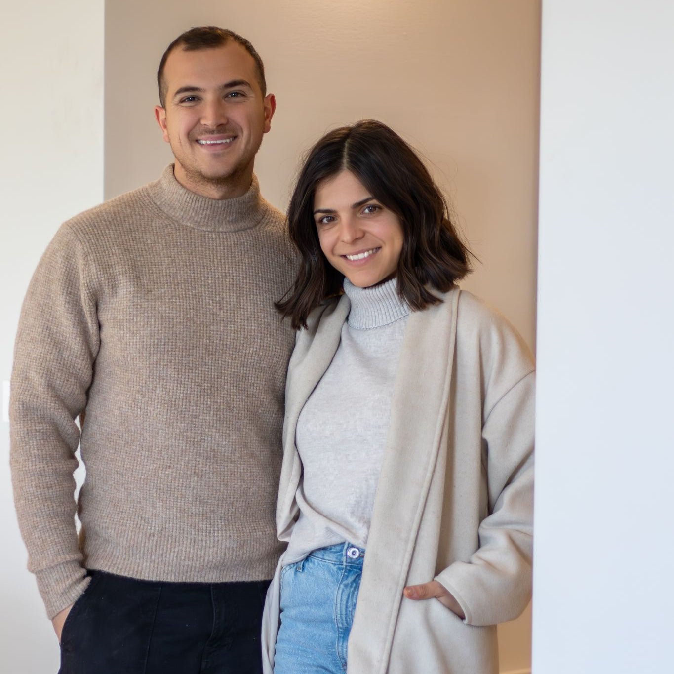Steph and Gian from The Block: Week Three Winning Room