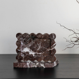 Palazzo small scalloped tray with matching incense holder, elegant and unique design for luxurious home decor, perfect for adding a refined touch to any space