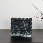 Palazzo small scalloped tray with matching incense holder, elegant and unique design for luxurious home decor, perfect for adding a refined touch to any space