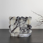 Palazzo small scalloped tray with matching incense holder, elegant and unique design for luxurious home decor, perfect for adding a refined touch to any space