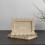 Palazzo small scalloped tray with matching incense holder, elegant and unique design for luxurious home decor, perfect for adding a refined touch to any space