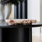 The Architect Footed Letter Tray Brown Calacatta