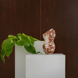 Eternity Circular Tall Sculpture Brown Calacatta