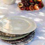 Debut Large Oval Dish Viola Calacatta
