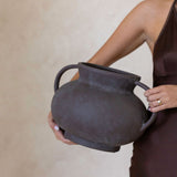 Legacy Handle Vase Dark Brown