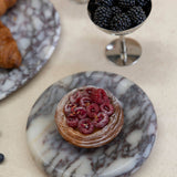 Solstice Small Sculpted Tray Viola Calacatta