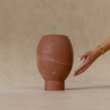 Pedestal Footed Pot Rosso Alicante