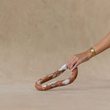 Meridian Rope Sculpture Brown Calacatta