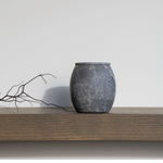 Collector Cannister – Stylish stone storage vessel, perfect for organizing miscellanea or as a pen cup. Combines modern design with practical simplicity to enhance workspace or home décor.
