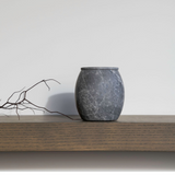 Collector Cannister – Stylish stone storage vessel, perfect for organizing miscellanea or as a pen cup. Combines modern design with practical simplicity to enhance workspace or home décor.