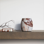 Collector Cannister – Stylish stone storage vessel, perfect for organizing miscellanea or as a pen cup. Combines modern design with practical simplicity to enhance workspace or home décor.