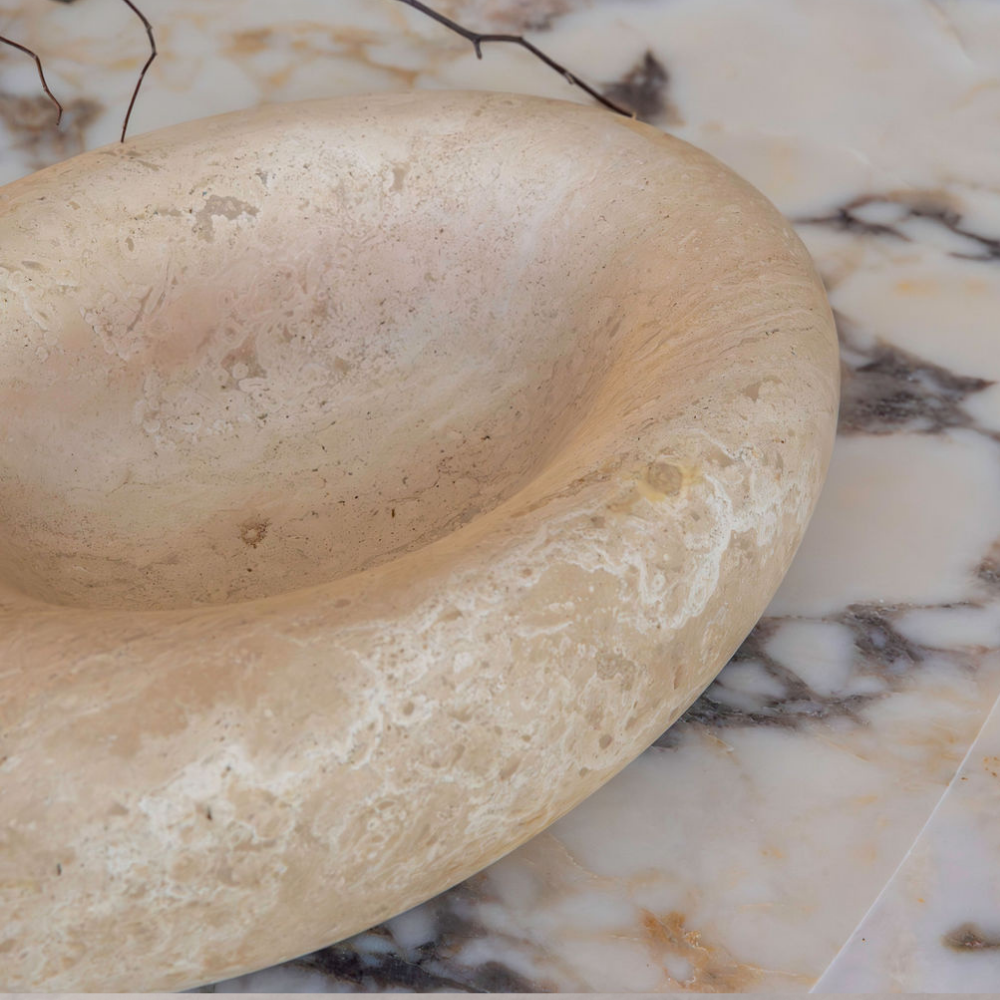 Eclipse Large Sculpted Bowl – Celestial-inspired centerpiece with elegant contours, crafted for both beauty and functionality. Ideal luxury homeware for elevating any space with artistic sophistication.
