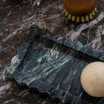 Palazzo Small Scalloped Bar Tray – Luxury narrow tray with scalloped edges, perfect for small spaces. Elegant design inspired by palatial architecture, ideal for bedroom, bathroom, or living room.