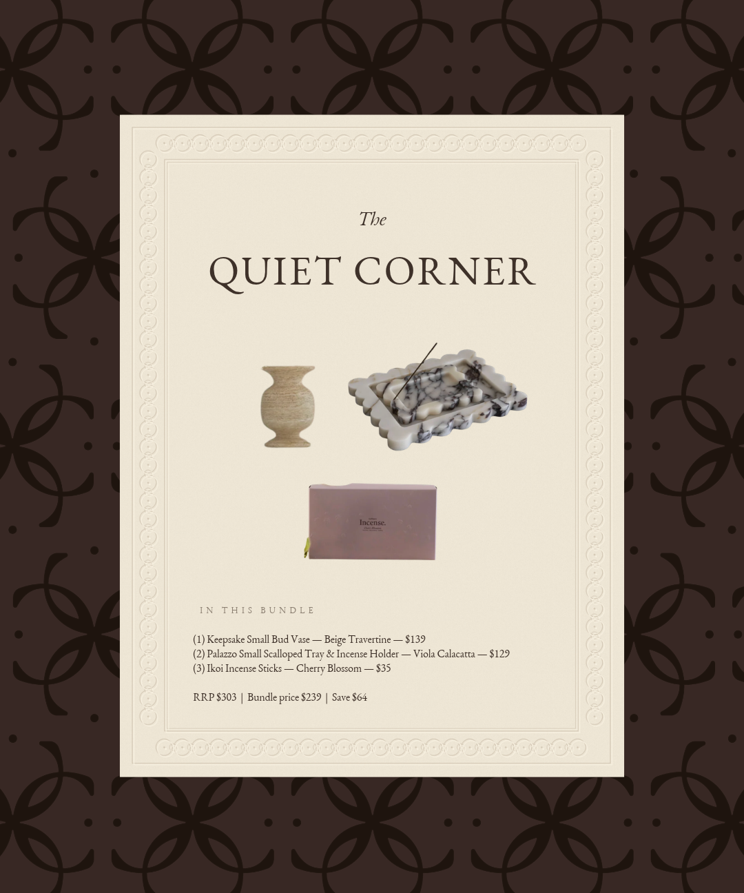 The Quiet Corner gift bundle