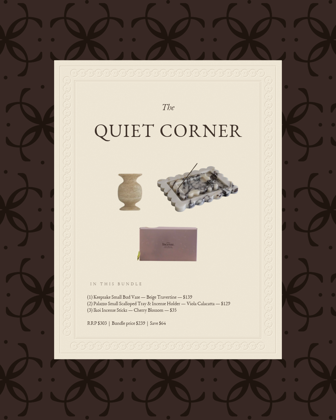 The Quiet Corner gift bundle
